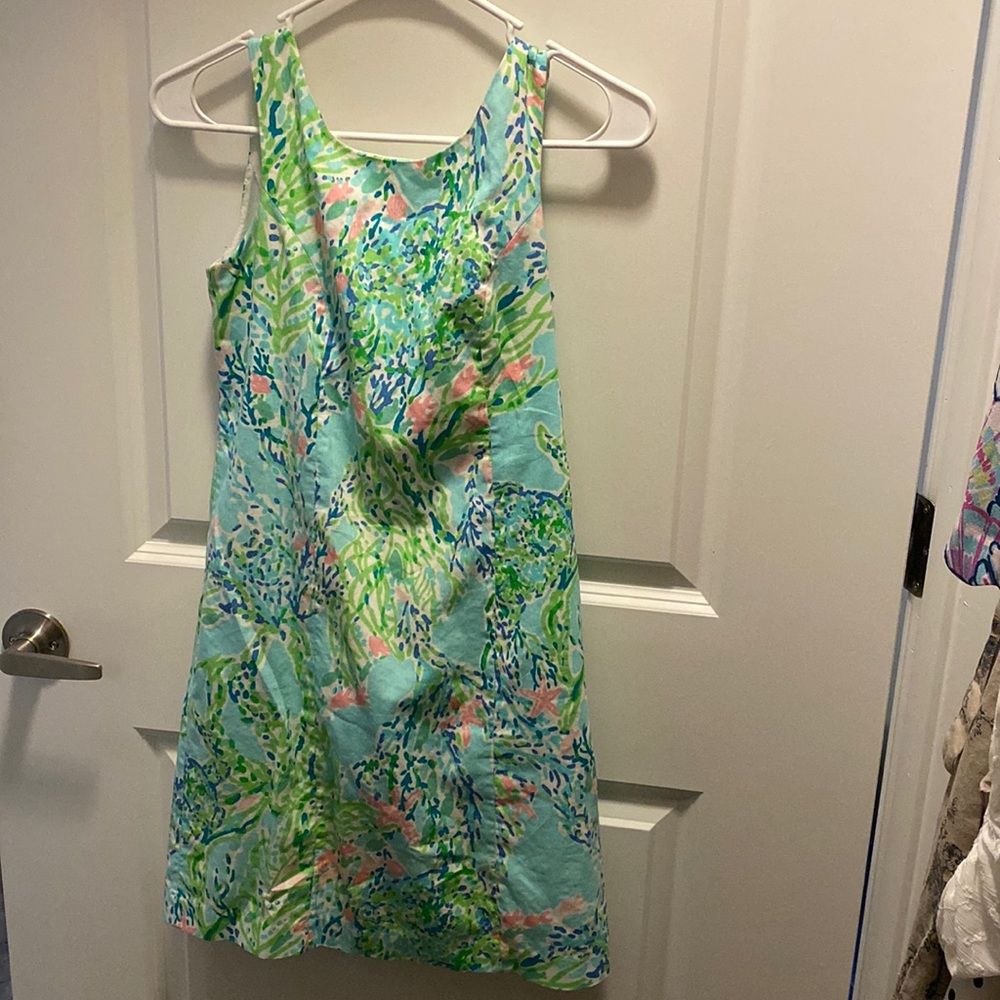 Lilly Pulitzer Cathy Skye Blue Heaven Shift in 00